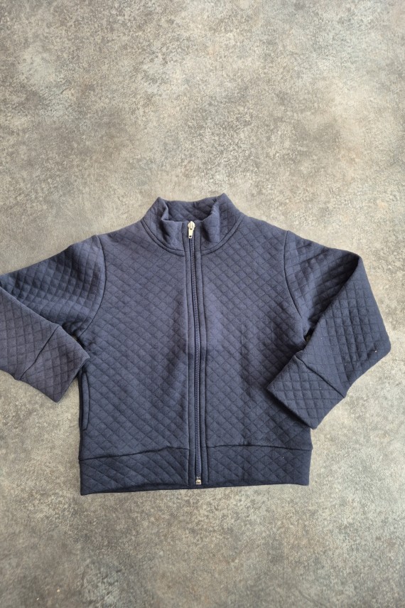 Killy design kék alkalmi kötött hatású kardigán 