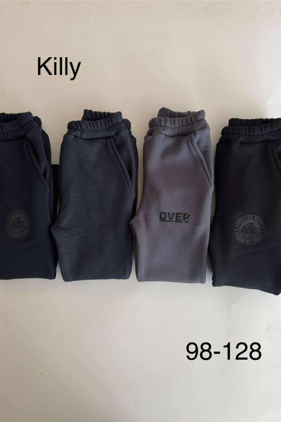 Killy design warm belül szőrmés meleg farmerhatású sötétkék nadrág 