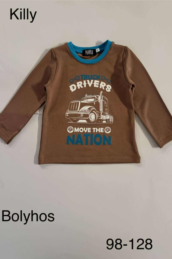 Killy design belül bolyhozott melegebb pulóver 