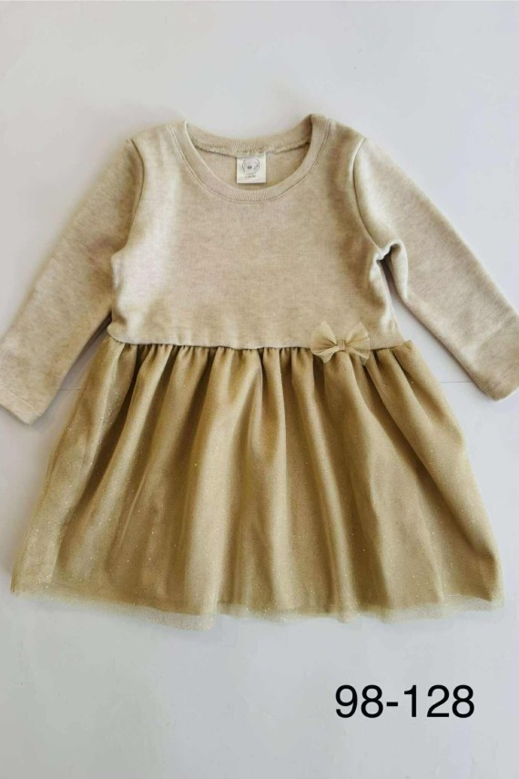 Linini gyönyörű arany színű ruha 