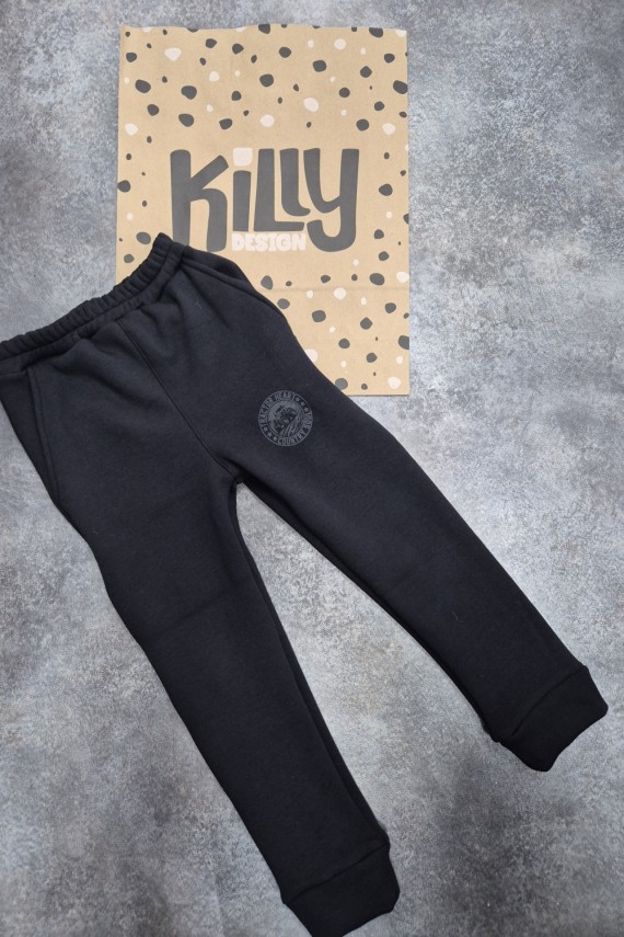 Killy design fekete warm belül szőrmés meleg nadrág 
