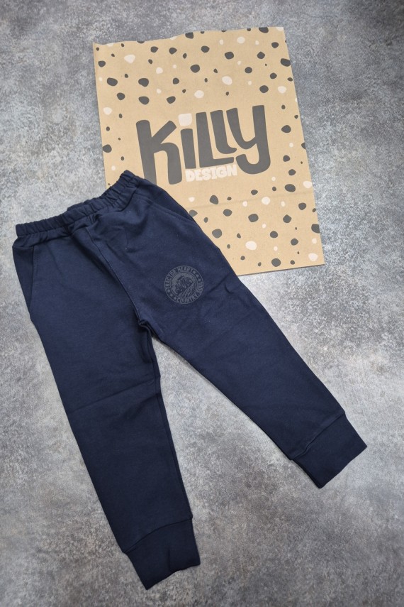 Killy design bolyhos sötétkék nadrág 