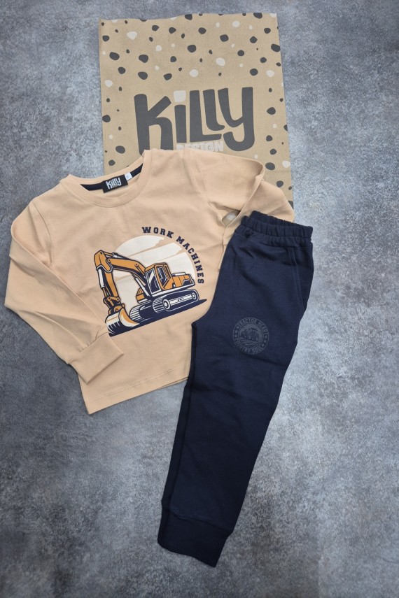 Killy design bolyhozott nadrágos szett 