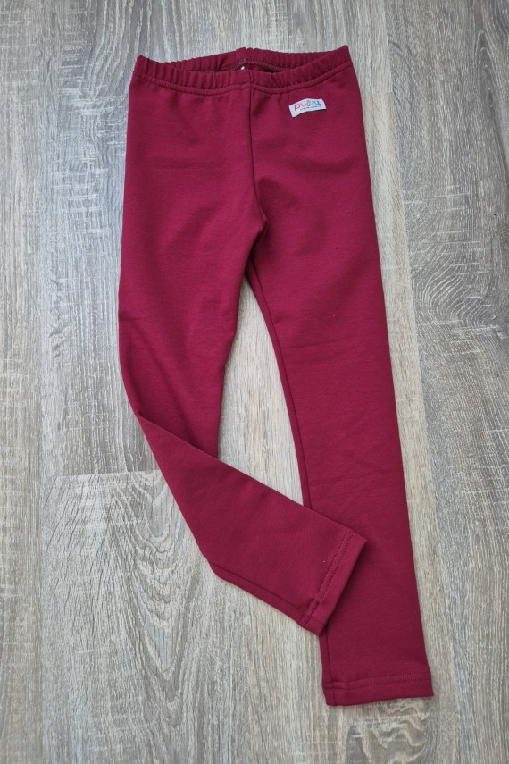 Du&ki bordó bolyhozott melegebb lány legging 
