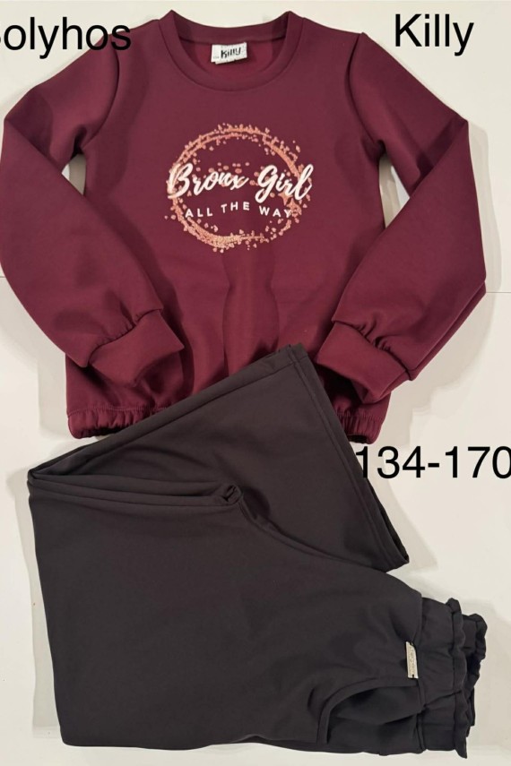 Killy design belül bolyhozott puha meleg  felső bordó színben 