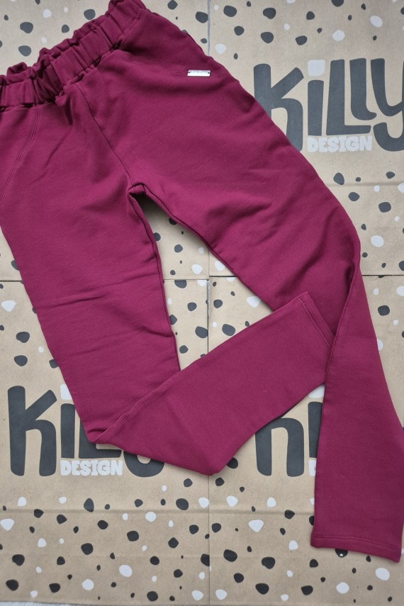 Killy design bordó bolyhozott melegebb nadrág 