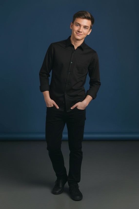 Chipi chips alkalmi fekete ing 