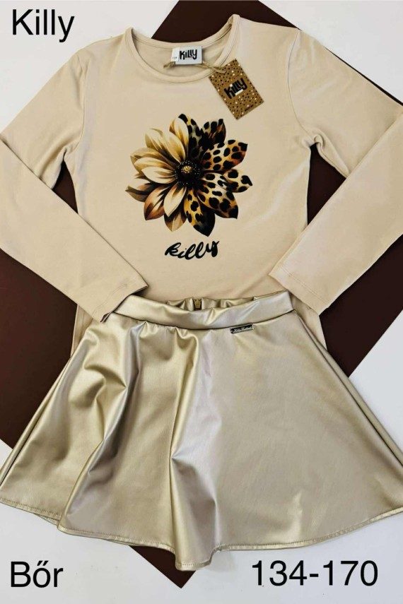 Killy design virág mintás bézs felső 