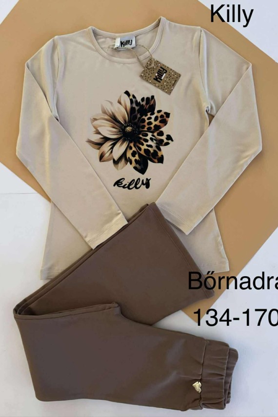 Killy design virág mintás bézs felső 