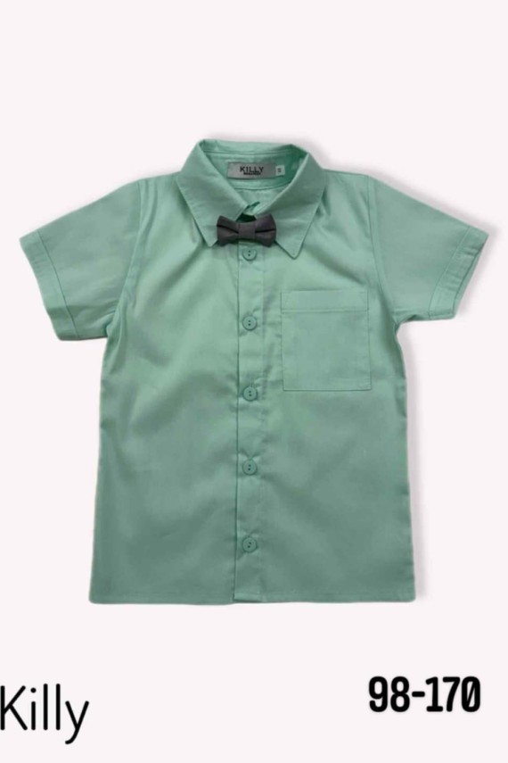 Killy design csinos menta színű alkalmi rövid ujjú ing