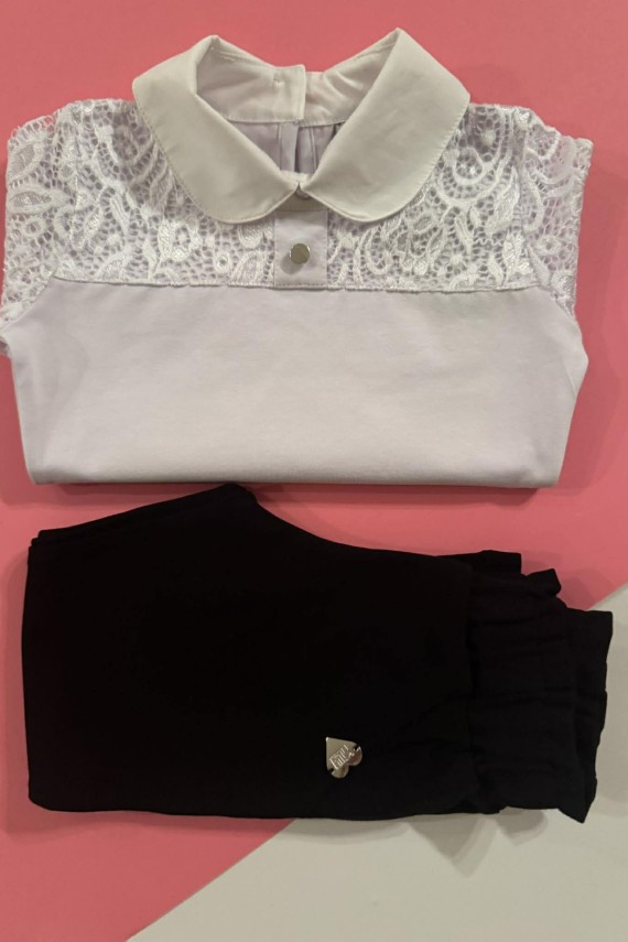 Killy design fehér alkalmi felső ovisoknak 