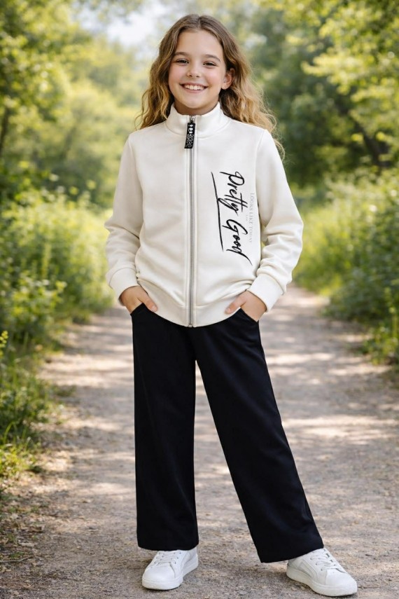 Killy design cipzáros kardigán bézs színben 