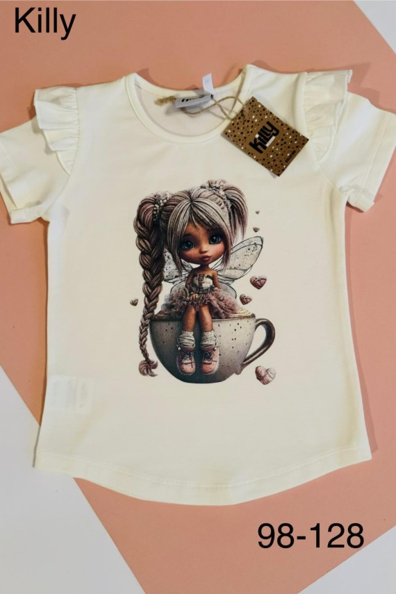 Killy design tündérke póló ekrü színben 