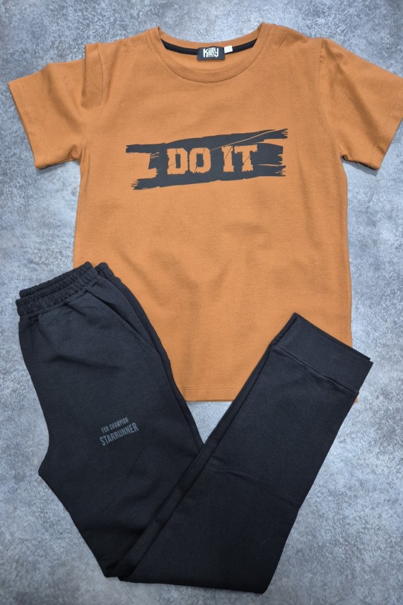 Killy design barna pólós szett 