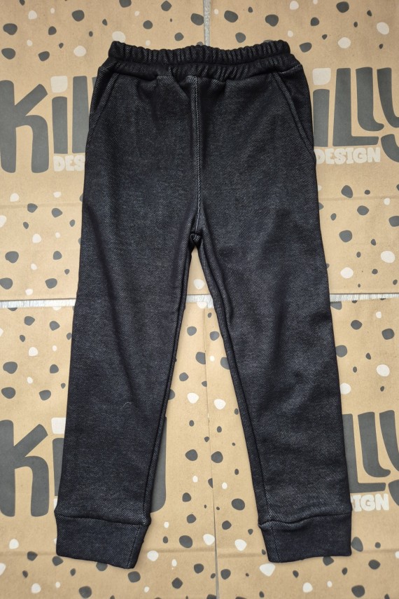Killy design fekete warm, belül szőrmés farmerhatású fiú nadrág 