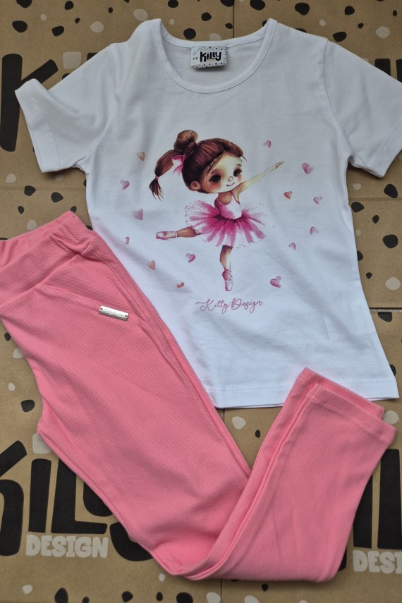 Killy design balerinás rózsaszín szett 