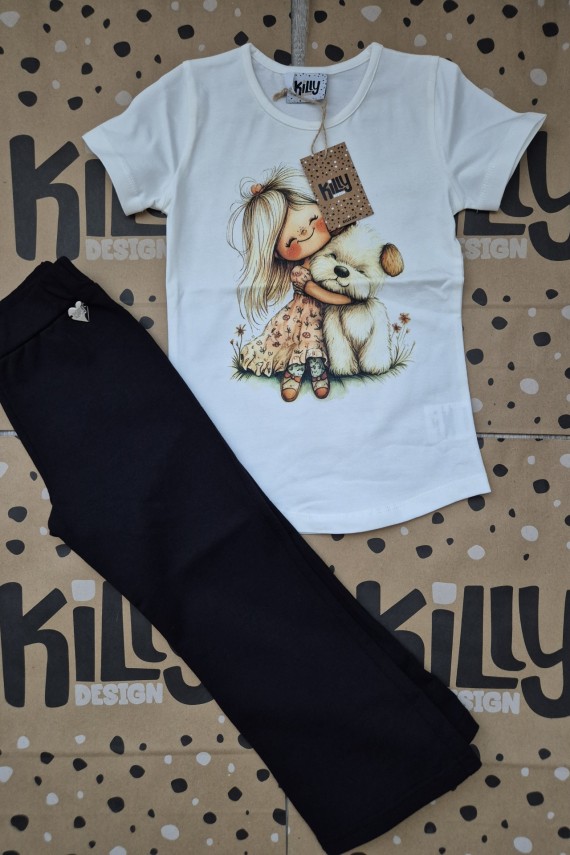 Killy design fekete trapéz nadrágos szett 