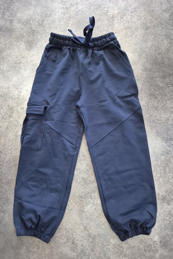 Killy design zsebes bővebb fazonú zsebes nadrág sötétkék színben 