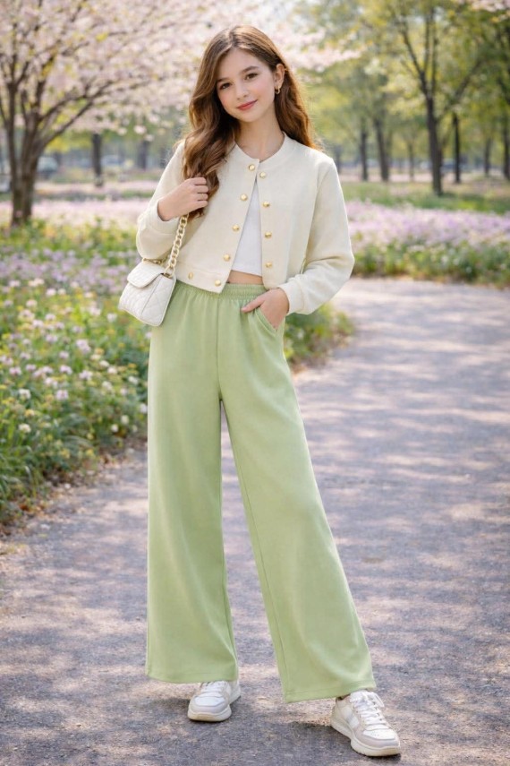 Killy design ekrü kabátka puha anyagból 