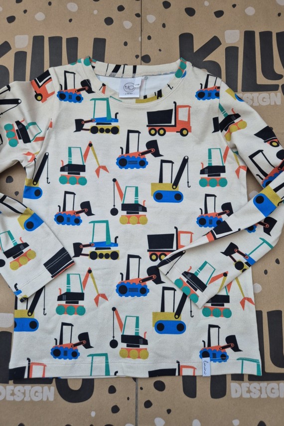 Linini munkagépes hosszú ujjú póló 