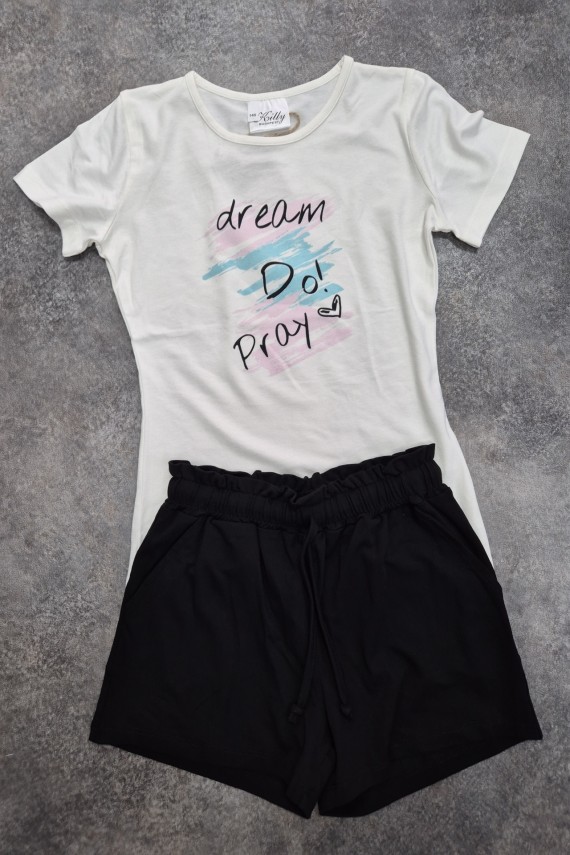 Killy design fekete short pólóval szettben 