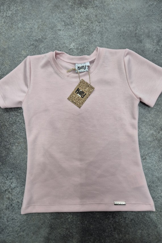 Killy design púder színű puha anyagú póló 