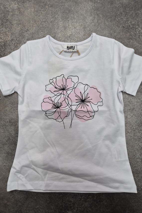Killy design margarétás lány póló 