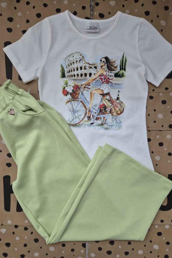 Killy design almazöld nadrágos szett 