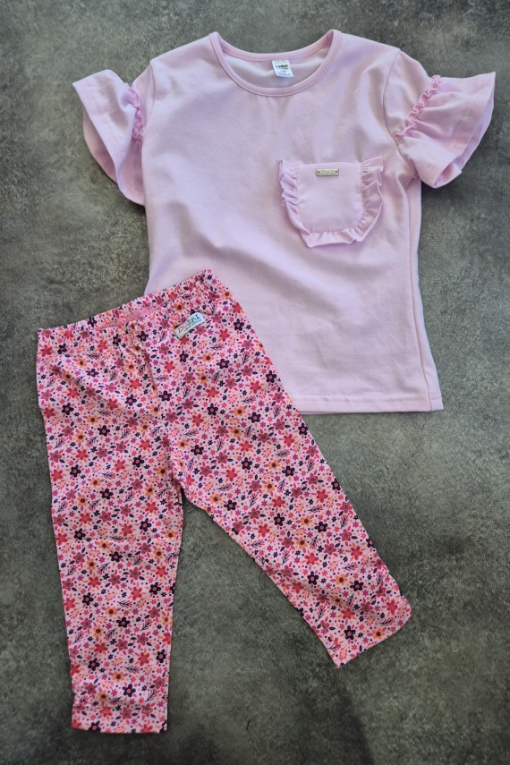 Du&ki virágos térdnadrágos szett 