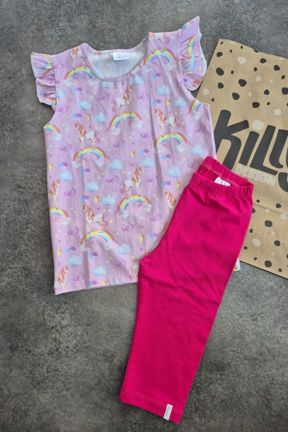 Linini lepke ujjas unikornis felsős szett 