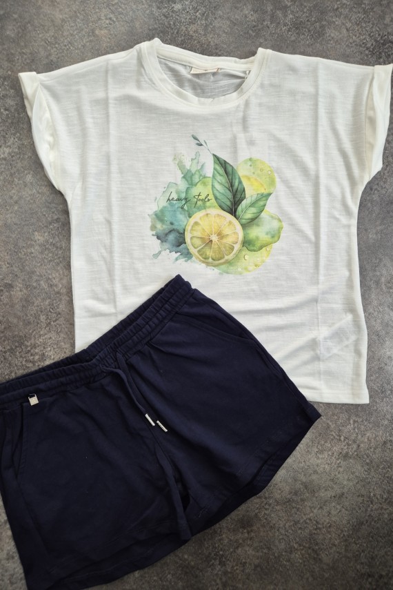 Heavytools sötétkék short pólóval szettben 