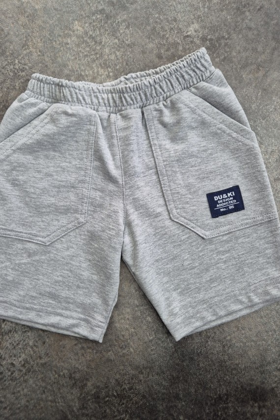 Du&ki szürke pamut short 