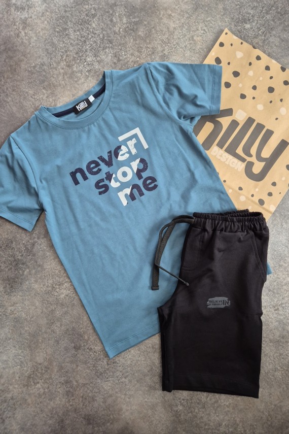 Killy design fekete shortos szett 