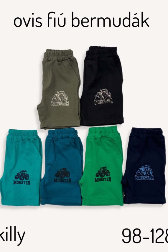 Killy design kaki színű bermuda 