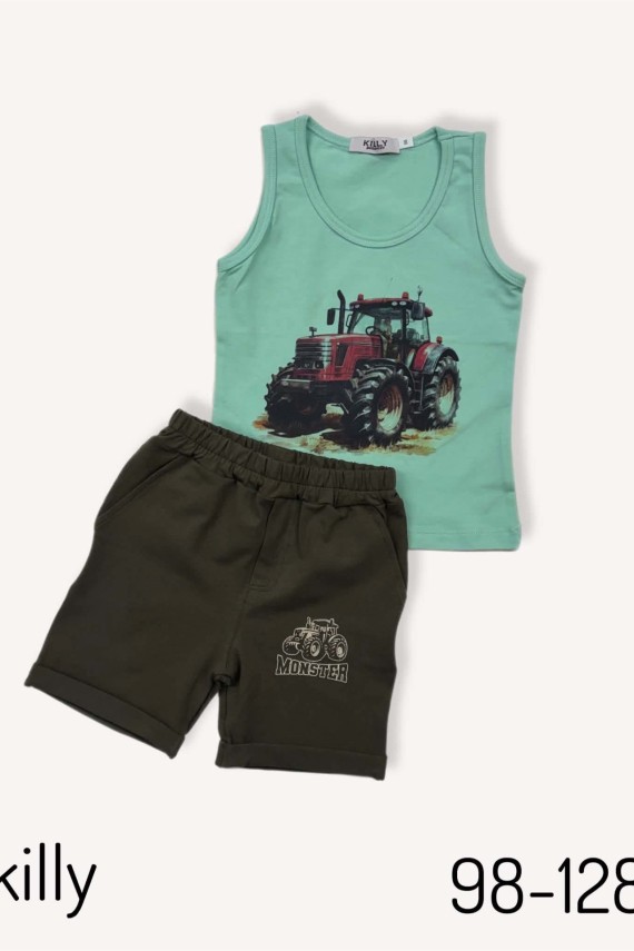 Killy design kaki színű bermuda 