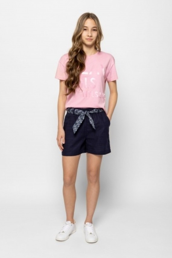 Heavytools Wubia navy vászon jellegű short lányoknak 