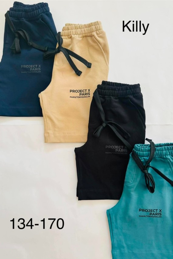 Killy design középkék pamut bermuda 